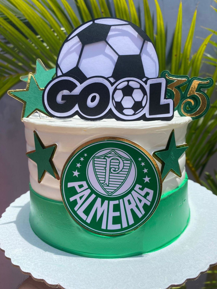Arquivo silhouette topo de bolo Palmeirense Futebol