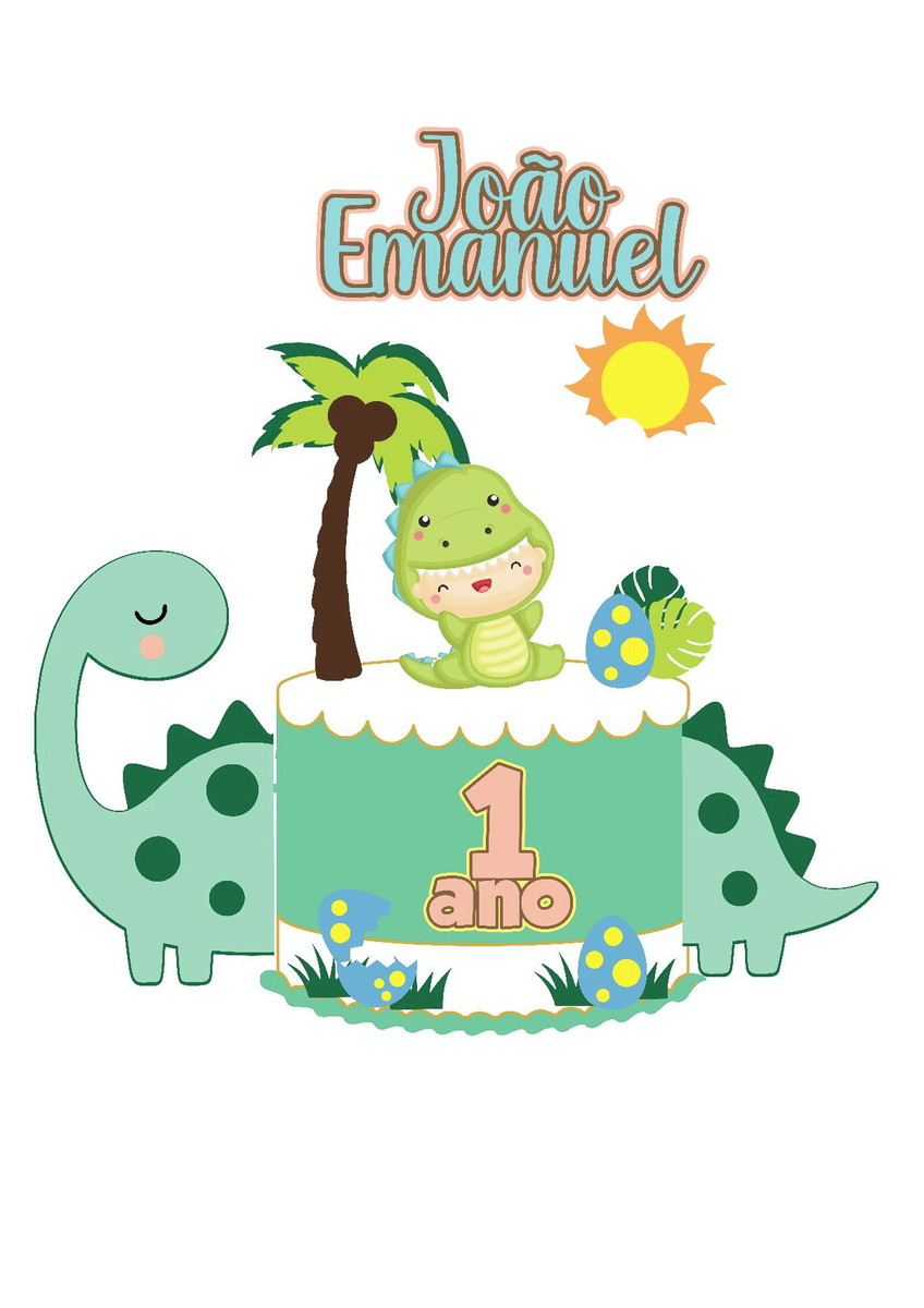 arquivo topo baby dino cute em camadas
