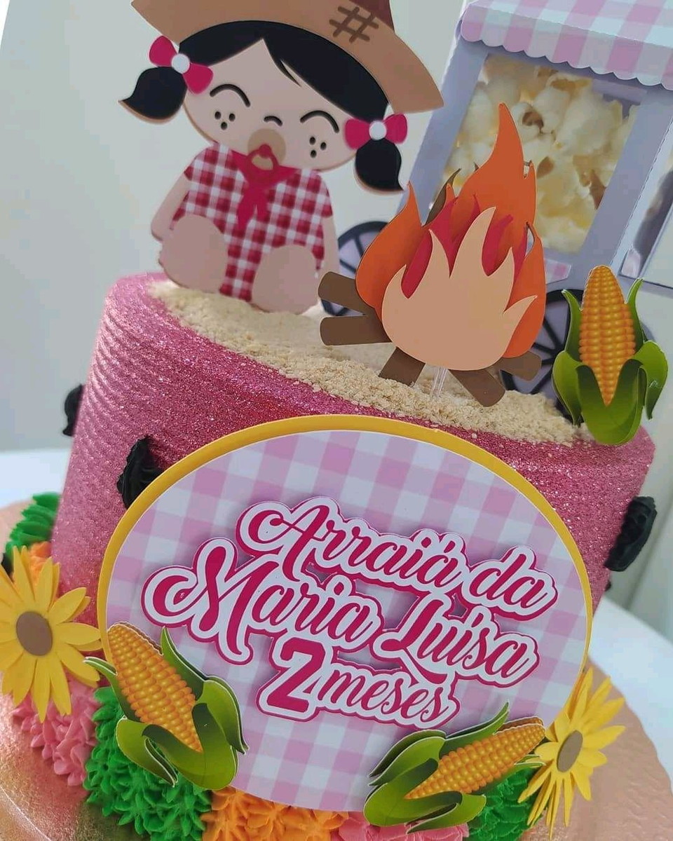Arquivo Topo de Bolo Arraiá Baby - Imagem 4