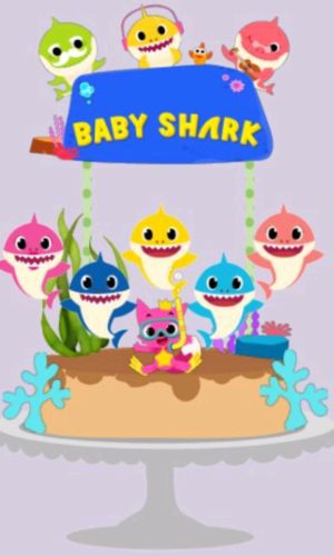 ARQUIVO TOPO DE BOLO BABY SHARK #11213