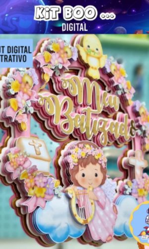 Arquivo Topo de Bolo - Batizado Rosa