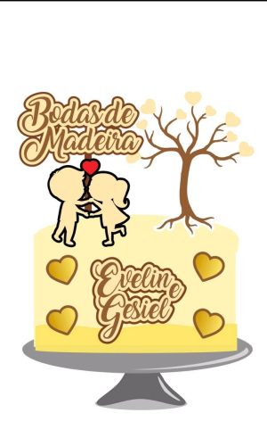 Arquivo topo de bolo bodas de madeira
