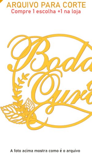 ARQUIVO Topo de bolo Bodas De Ouro +1 arquivo da loja