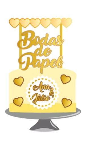 Arquivo topo de bolo bodas de papel