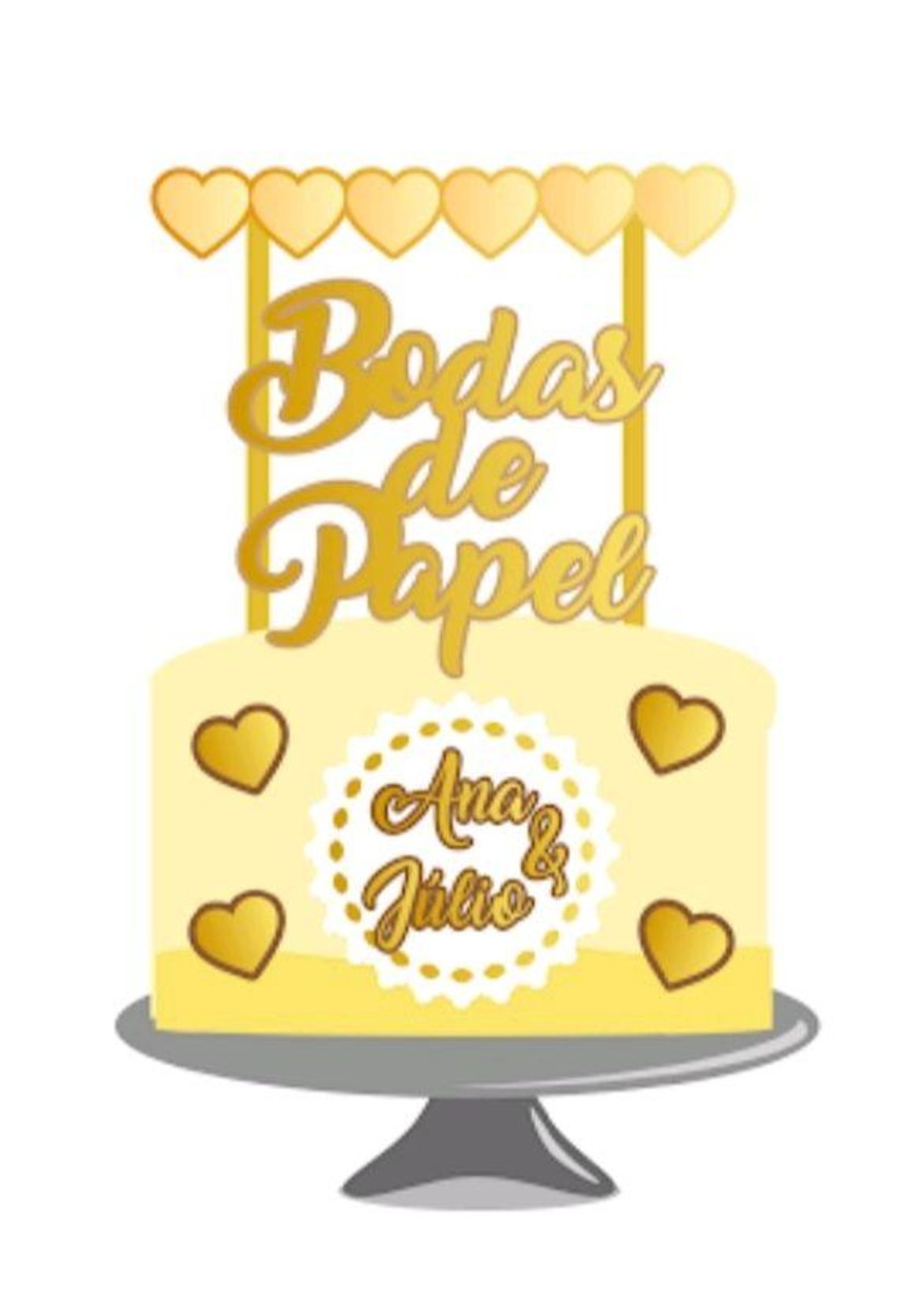 Arquivo topo de bolo bodas de papel