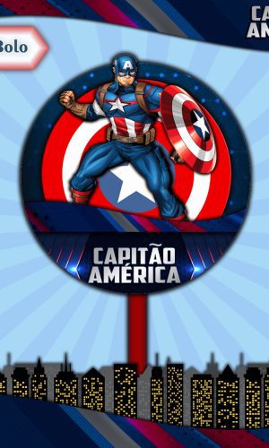 Arquivo Topo de Bolo - Capitão América