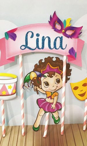 Arquivo Topo de Bolo Carnaval Infantil Meninas