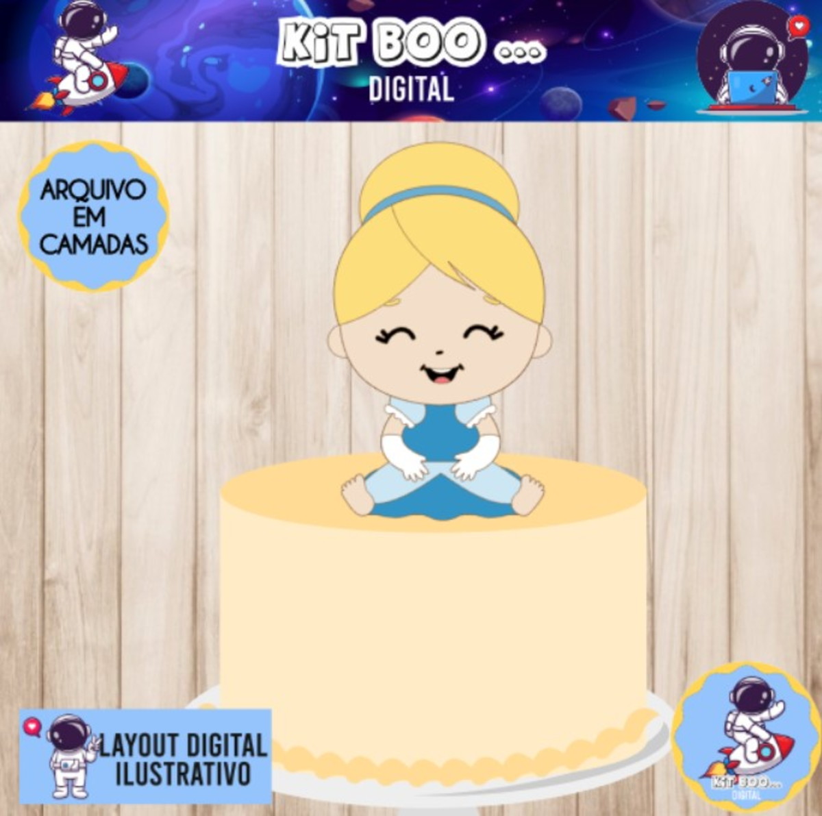 Arquivo Topo De Bolo - Cinderela Cute