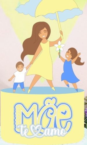 Arquivo Topo de Bolo Dia das Mães Stúdio #4079