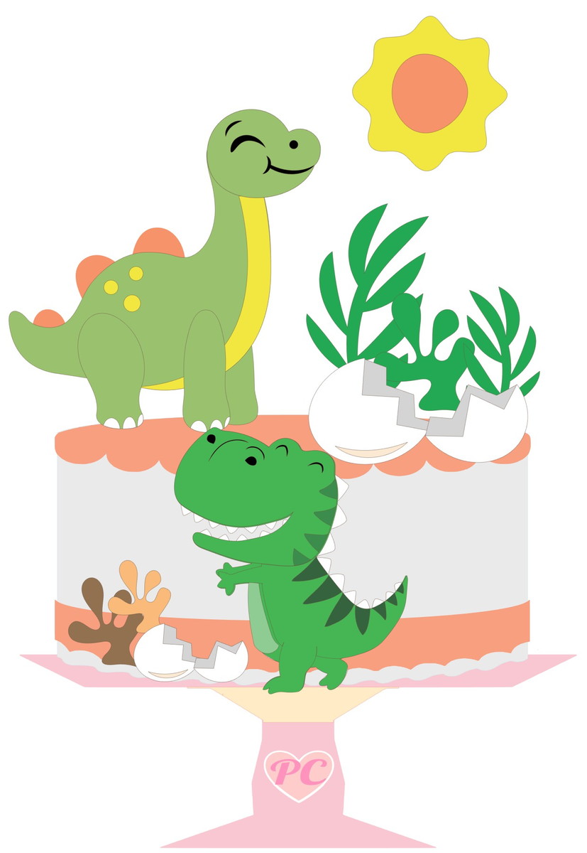 Arquivo Topo De Bolo - Dino Cute