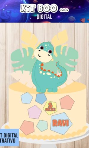 Arquivo Topo de Bolo - Dino Cute