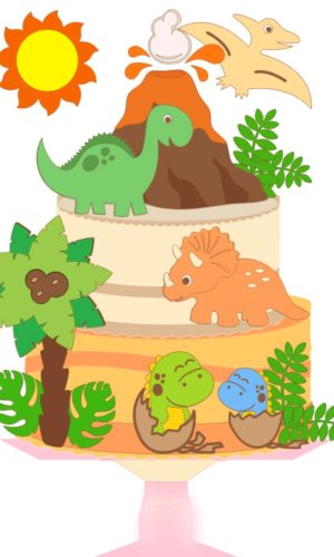 ARQUIVO TOPO DE BOLO DINOSSAURO #11282