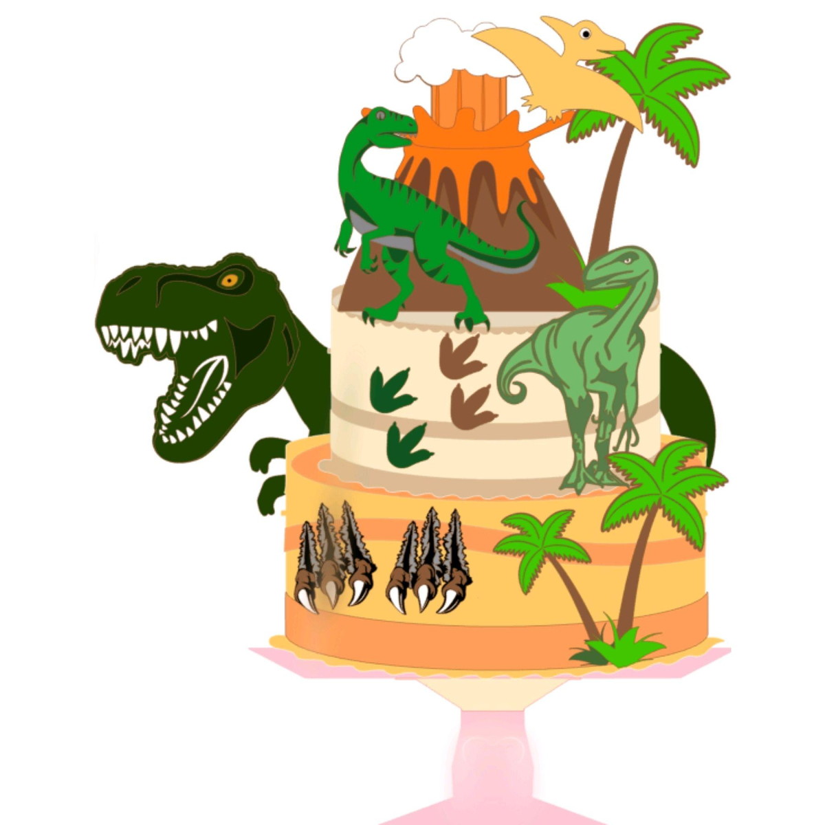 ARQUIVO TOPO DE BOLO DINOSSAURO #11283