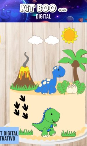 Arquivo Topo de Bolo - Dinossauro Baby