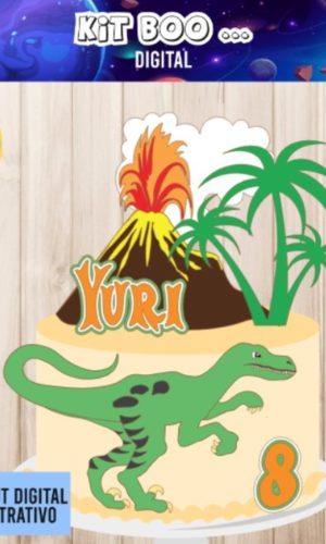 Arquivo Topo de Bolo - Dinossauro