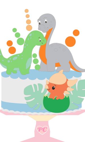 Arquivo Topo de Bolo - Dinossauro