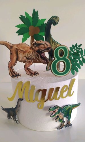 Arquivo topo de bolo dinossauro
