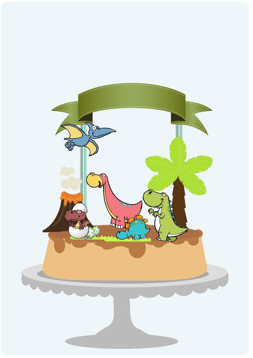Arquivo Topo de Bolo - Dinossauros