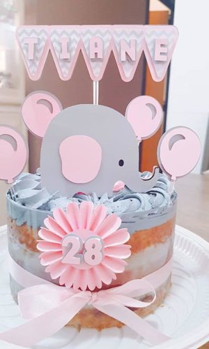Arquivo Topo de Bolo - Elefante