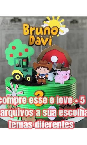 Arquivo Topo de Bolo Fazendinha