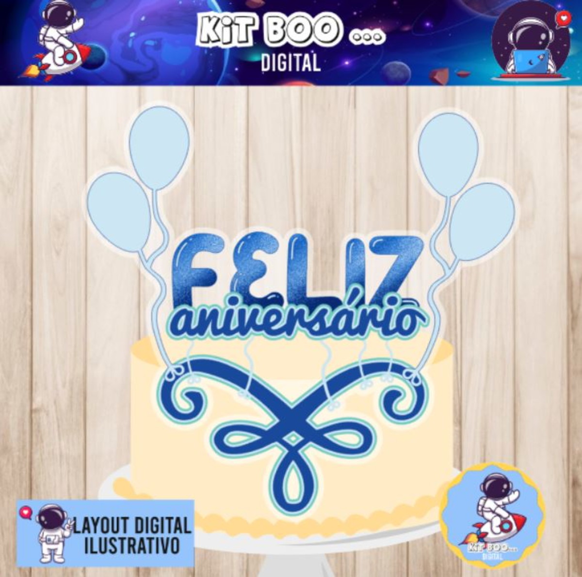 Arquivo Topo de Bolo - Feliz Aniversário