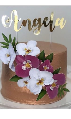 arquivo Topo de bolo floral orquideas