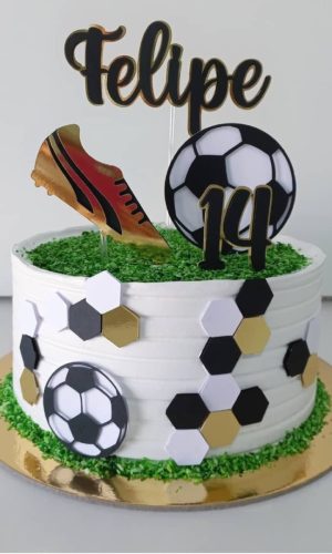 Arquivo Topo de Bolo Futebol + 4 Arquivos a Sua Escolha