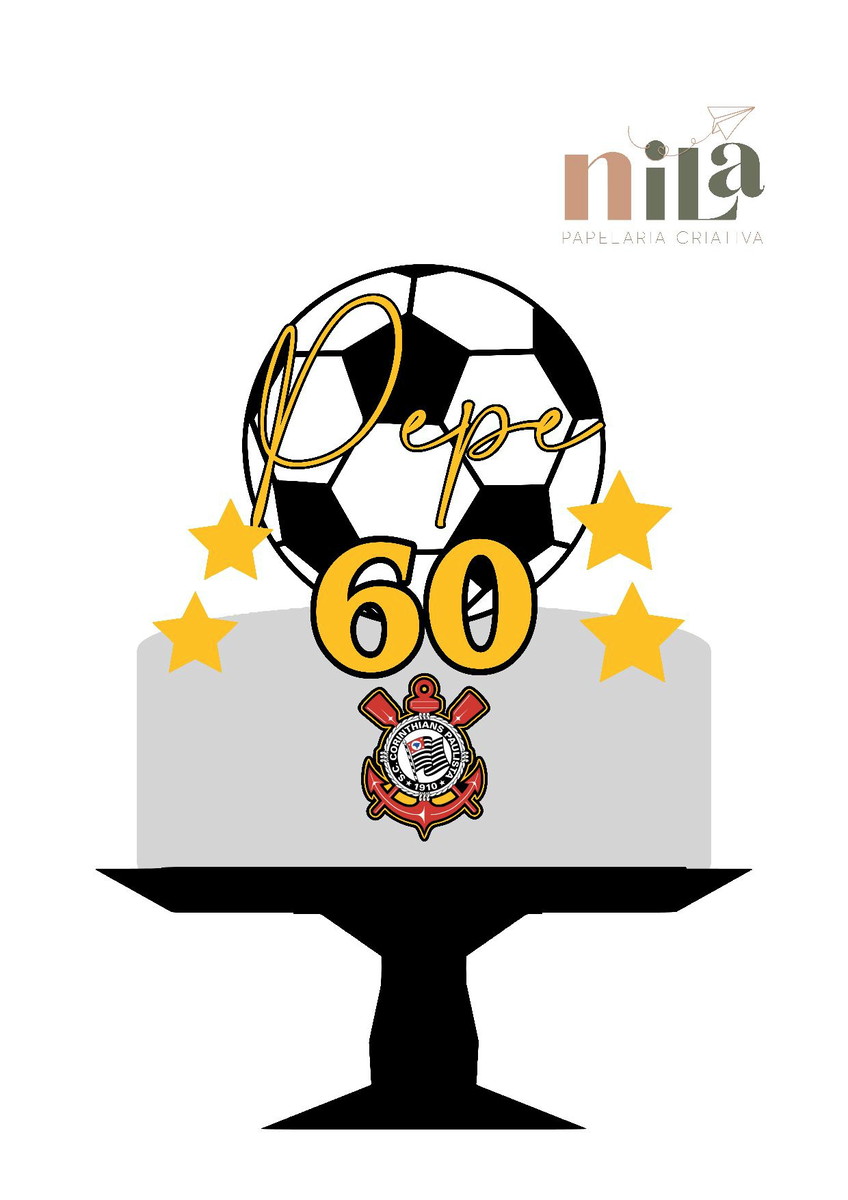Arquivo Topo de Bolo Futebol