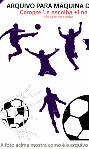 Arquivo Topo de Bolo Futebol Gol +1 Arquivo da Loja