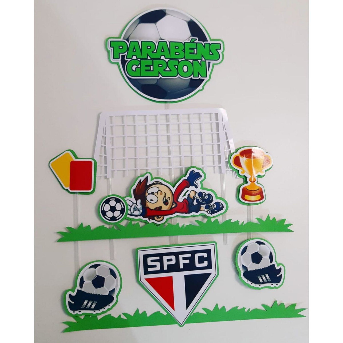 ARQUIVO TOPO DE BOLO FUTEBOL TIME SÃO PAULO #14153
