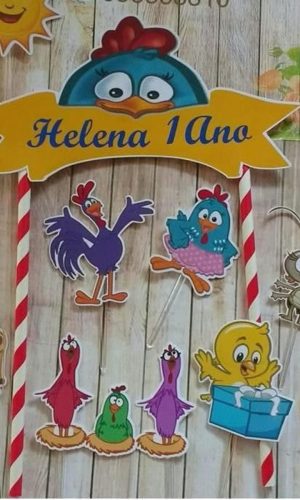 arquivo Topo de bolo galinha pintadinha