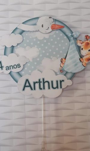 Arquivo Topo de Bolo Girafinha Cegonha