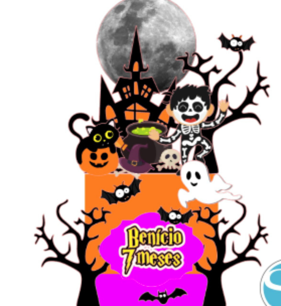Arquivo Topo de Bolo Halloween
