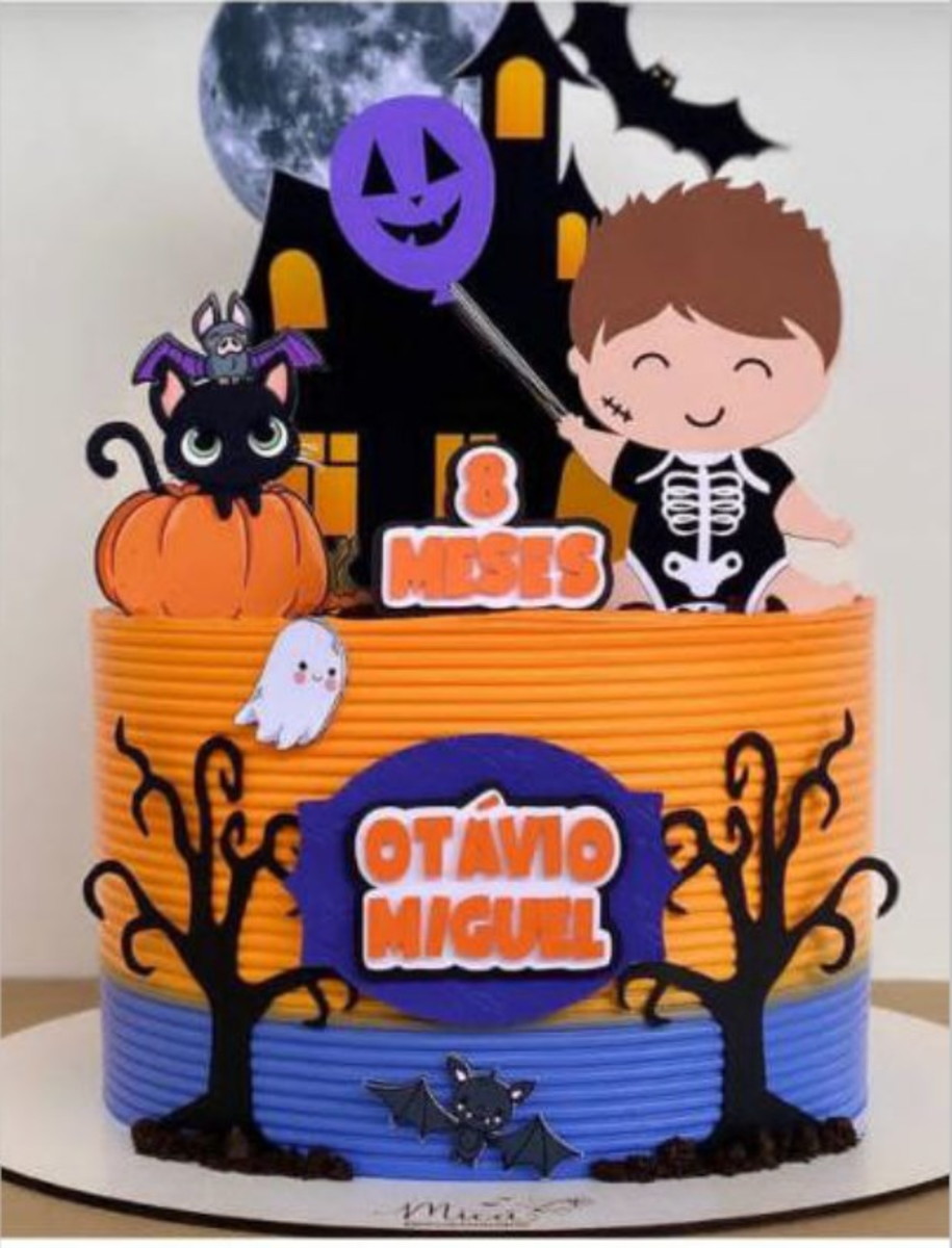 Arquivo Topo de Bolo Halloween .studio