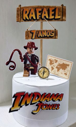 Arquivo Topo de Bolo - Indiana Jones Lego