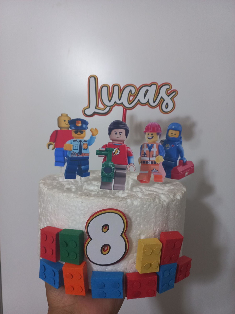Arquivo Topo de Bolo- Lego 3d - Imagem 2