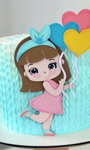 Arquivo Topo de Bolo - Menina Cute