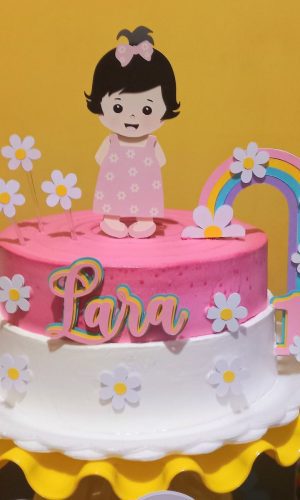 Arquivo Topo de Bolo - Menina Margarida