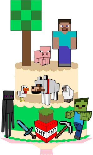 Arquivo Topo de Bolo - Minecraft
