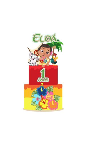 Arquivo topo de bolo moana baby andar