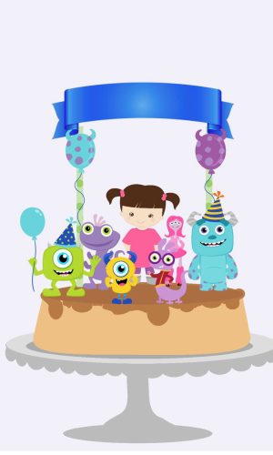 Arquivo Topo de Bolo - Monstros SA Cute