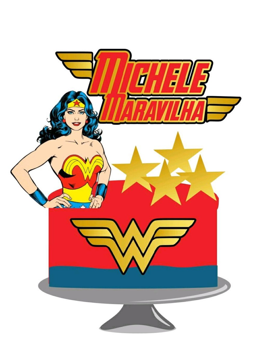 Arquivo topo de bolo mulher maravilha 2
