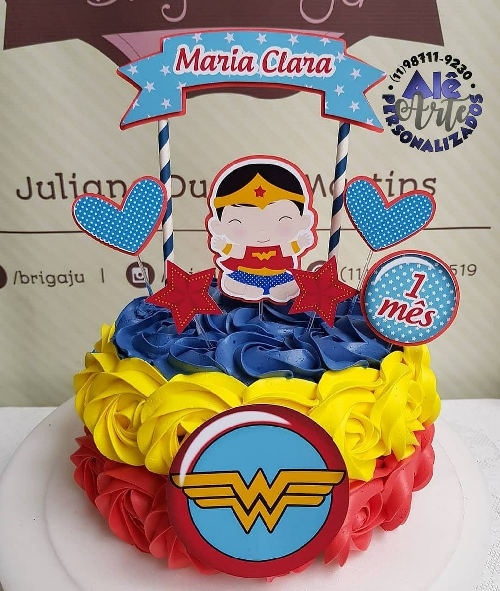 Arquivo Topo de Bolo - Mulher Maravilha Baby