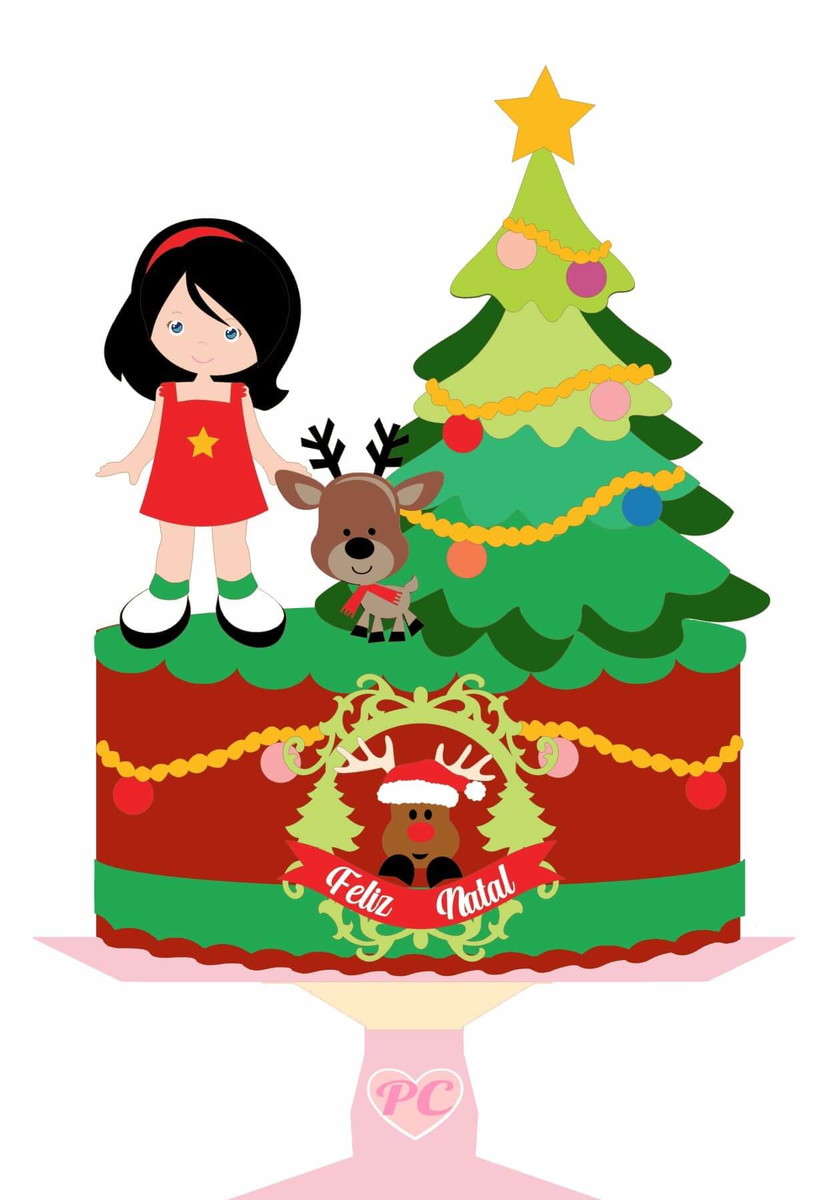 Arquivo Topo de Bolo - Natal Menina