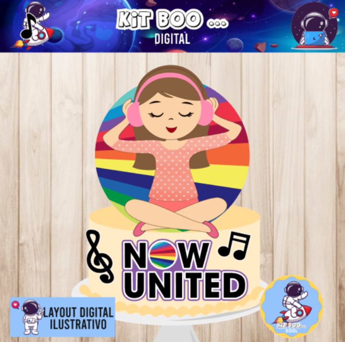 Arquivo Topo de Bolo - Menina Now United