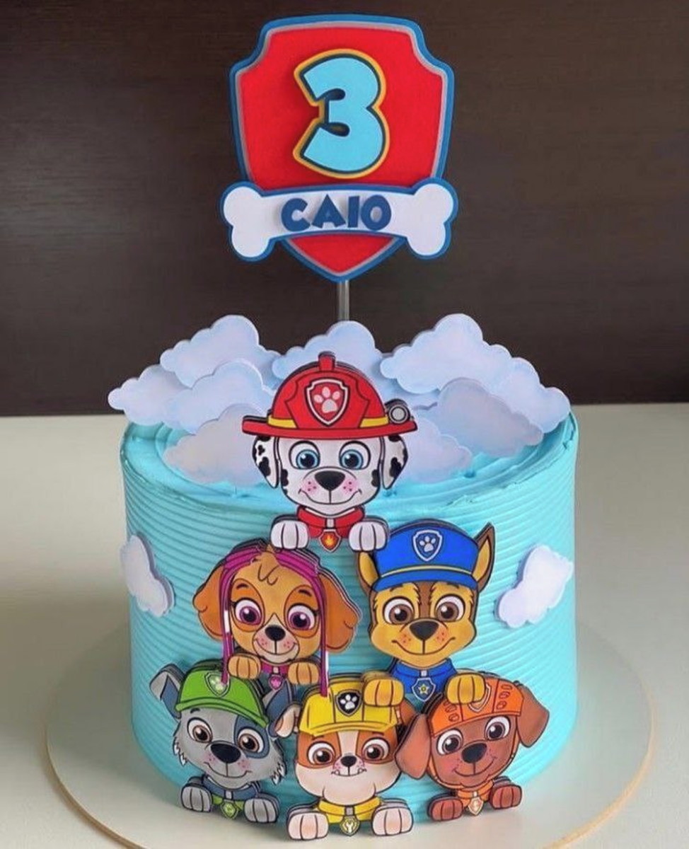 Arquivo Topo de Bolo Patrulha Canina