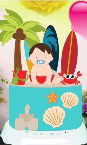 Arquivo topo de bolo- praia baby/ STUDIO