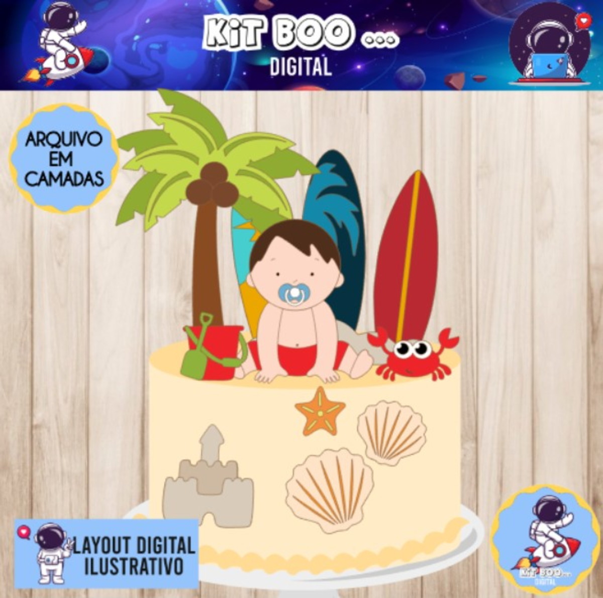 Arquivo Topo de Bolo - Praia Bebê