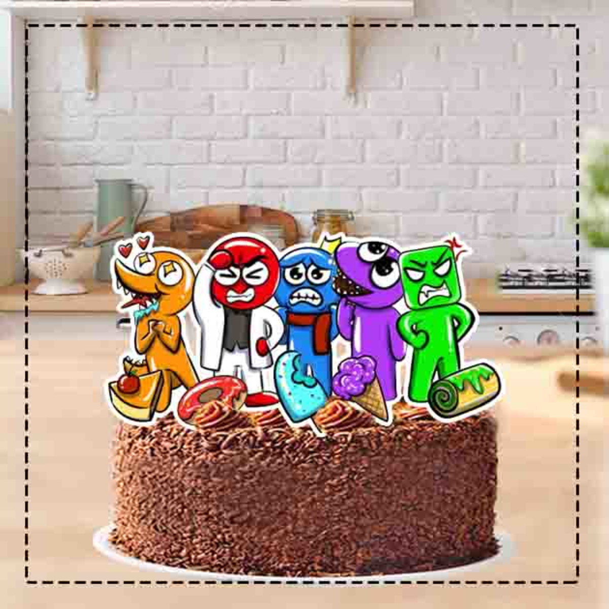 Arquivo Topo de Bolo Rainbow Friends - Compre 1 Ganhe Outro - Imagem 2