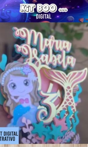 Arquivo Topo de Bolo - Sereia Cute